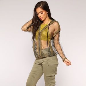 Camo Mesh Windbreaker